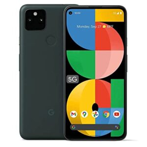 Google Pixel 5A 5G 128GB 6GB RAM Factory Unlocked (GSM Only | No CDMA - not Compatible with Verizon/Sprint) International Version - Black